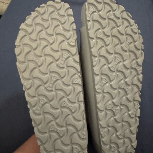 Birkenstock Light Gray Slide Sandals - Picture 3 of 3